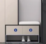 خزانة احذية مودرن مع مقعد من تصميم ليدا - Image 4