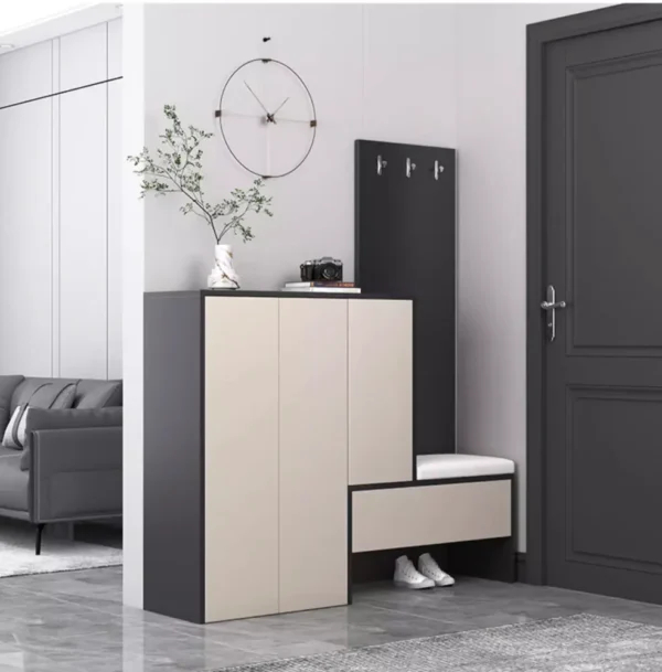 خزانة احذية مودرن مع مقعد من تصميم ليدا 