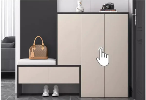 خزانة احذية مودرن مع مقعد من تصميم ليدا 