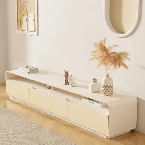 طاولة تلفزيون ابيض