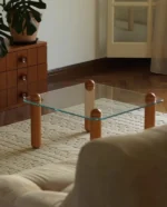 طاولة زجاج بتصميم راقي