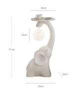 ⁦طاولة جانبية على شكل فيل⁩ - الصورة ⁦4⁩