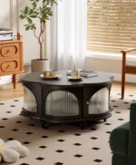 ⁦طاولة قهوة دائرية بتصميم كلاسيك⁩ - الصورة ⁦8⁩