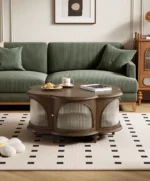 ⁦طاولة قهوة دائرية بتصميم كلاسيك⁩ - الصورة ⁦2⁩