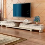 طقم طاولات قهوة وتلفزيون