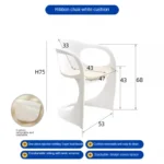 ⁦كرسي طعام بلاستيك بتصميم فاخر⁩ - الصورة ⁦10⁩