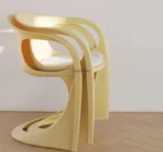 ⁦كرسي طعام بلاستيك بتصميم فاخر⁩ - الصورة ⁦5⁩