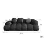 كنب صالة مضلع بتصميم مريح وفخم - Image 6