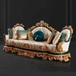 ⁦طقم كنب كلاسيك ذهبي⁩ - الصورة ⁦3⁩