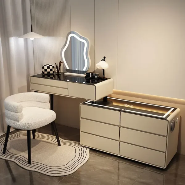 تسريحة غرفة نوم ناعمة