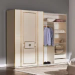 ⁦خزانة ملابس ببابين انزلاقيين مع مرآة⁩ - الصورة ⁦5⁩