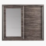 ⁦خزانة ملابس بباب انزلاقي ومرآة من أشفورد⁩ - الصورة ⁦3⁩