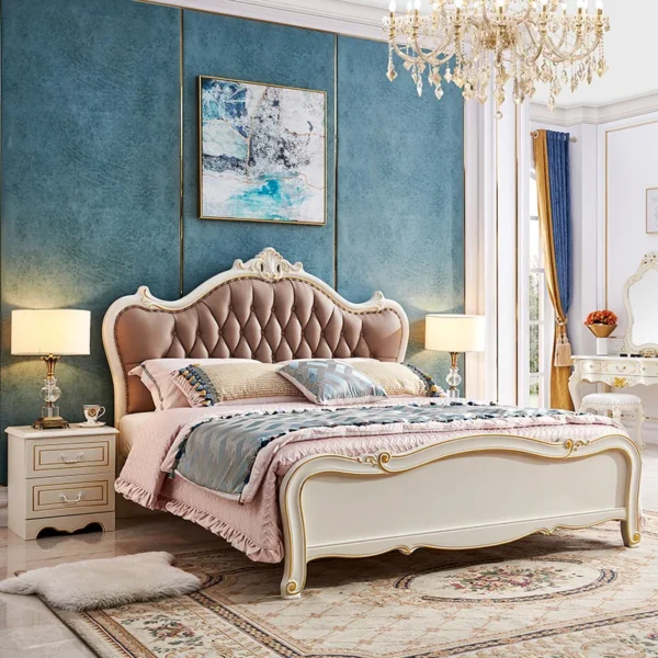 سرير خشب فخم