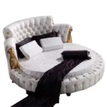 ⁦سرير دائري فخم مميز بتفاصيل عالية الجودة⁩ - الصورة ⁦7⁩