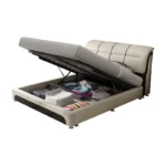 سرير مودرن بتخزين سفلي متحرك - Image 6