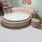 ⁦سرير غرفة نوم دائري بتصميم حديث⁩ - الصورة ⁦2⁩