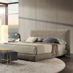 ⁦سرير غرفة نوم بتصاميم مزخرفة مودرن⁩ - الصورة ⁦2⁩