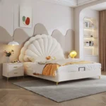 سرير نوم مودرن ابيض - Image 3