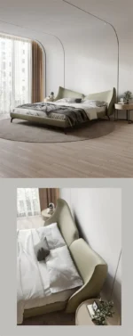 ⁦سرير نوم مزدوج بتصميم مميز⁩ - الصورة ⁦9⁩