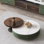 طقم طاولات قهوة وتلفزيون مودرن