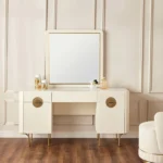 طاولة تزيين كلاسيكية بمرآة - Image 3