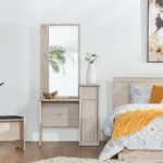 طاولة تسريحة بسيطة مع مرأة - Image 3