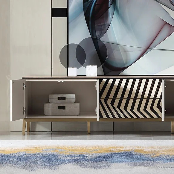 طاولة تلفاز بتصميم فاخر