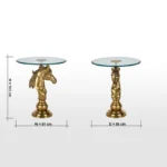 طاولة جانبية على شكل حصان - Image 5