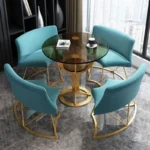 ⁦طاولة طعام مستديرة 4 كراسي⁩ - الصورة ⁦3⁩