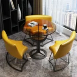 ⁦طاولة طعام مستديرة 4 كراسي⁩ - الصورة ⁦2⁩