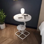 طاولة جانبية عصرية بطابقين - Image 4