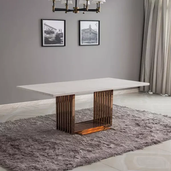 طاولات طعام رخام بتصميم مميز