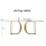 طاولة طعام فاخرة مودرن مع كراسي شيك - Image 5