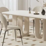 ⁦طاولة طعام مودرن مع كراسي بسيطة⁩ - الصورة ⁦3⁩