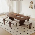 طاولة طعام رخام مع كراسي - Image 3