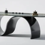 طاولات طعام مودرن بإطار ذهبي - Image 4