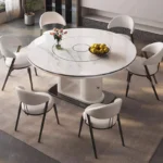 ⁦طاولة طعام دائرية مع كراسي⁩ - الصورة ⁦3⁩