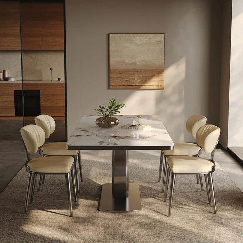 طقم طاولة طعام طقم طاولة طعام رخام شكل مستطيل