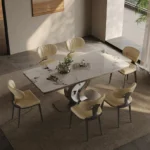 ⁦طقم طاولة طعام شكل مستطيل⁩ - الصورة ⁦4⁩