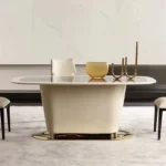 ⁦طاولة طعام رخامية مودرن⁩ - الصورة ⁦5⁩