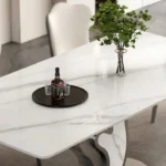 طاولة طعام بقاعدة بتصميم حديث مع كراسي - Image 5