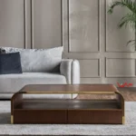 ⁦طاولة قهوة خشب من تصميم إليجانس⁩ - الصورة ⁦2⁩