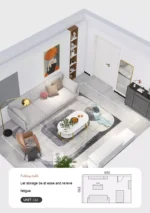 طاولة قهوة من رخام فاخر - Image 7