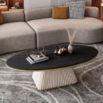 طاولة قهوة على شكل بيضاوي - Image 12