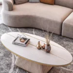 طاولة قهوة على شكل بيضاوي - Image 10