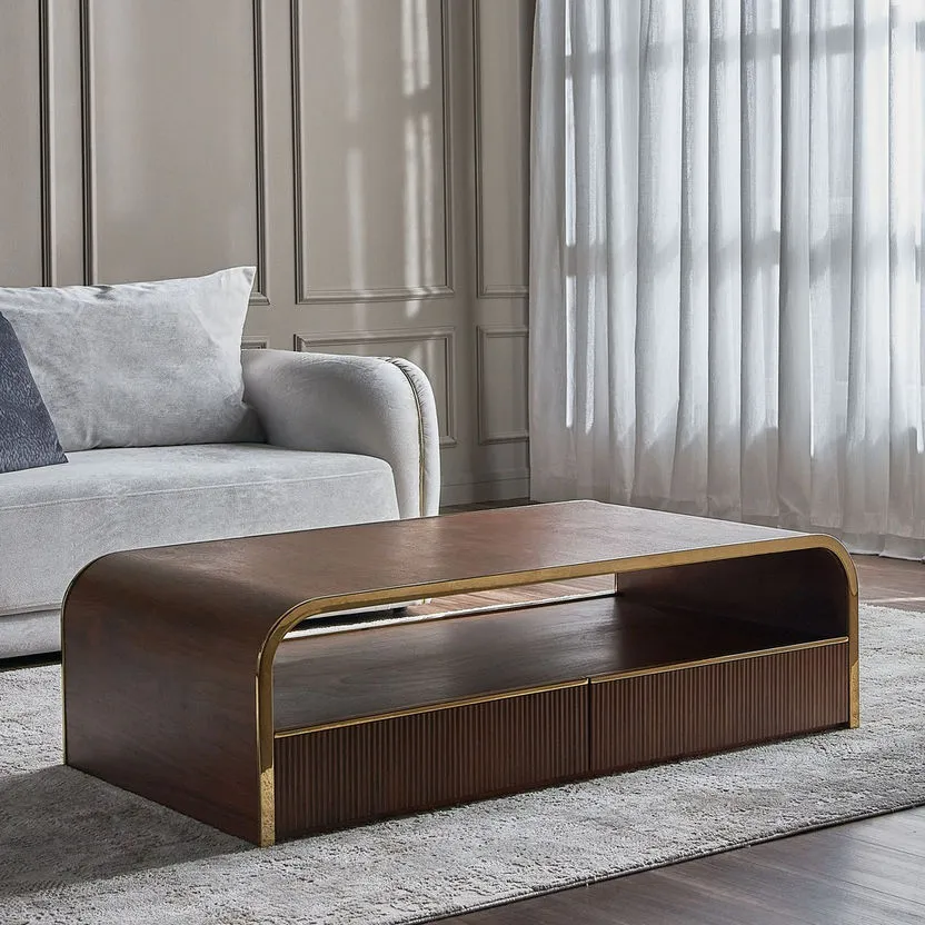 طاولة-قهوة (2) طاولة قهوة خشب من تصميم إليجانس