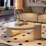 ⁦طاولة قهوة دائرية من تصميم مختلف⁩ - الصورة ⁦5⁩