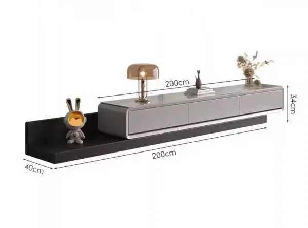 طاولة تلفاز خشب بتصميم مميز