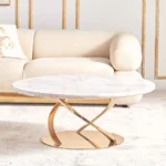 طاولة قهوة دائرية فاخرة - Image 2