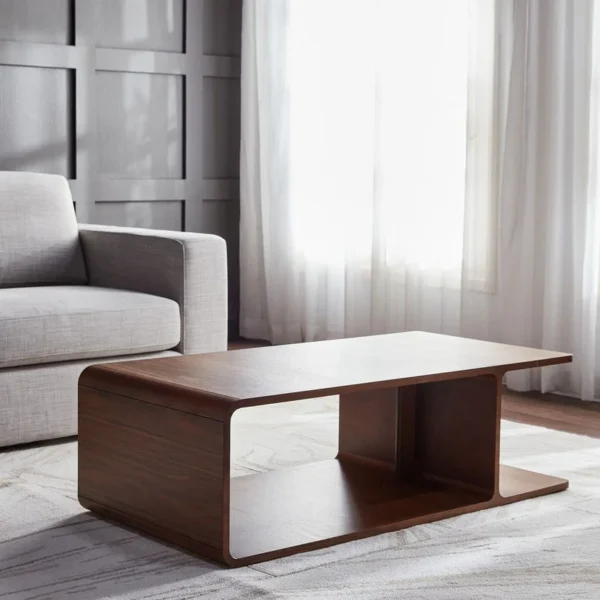 طاولة قهوة من خشب بتصميم مميز